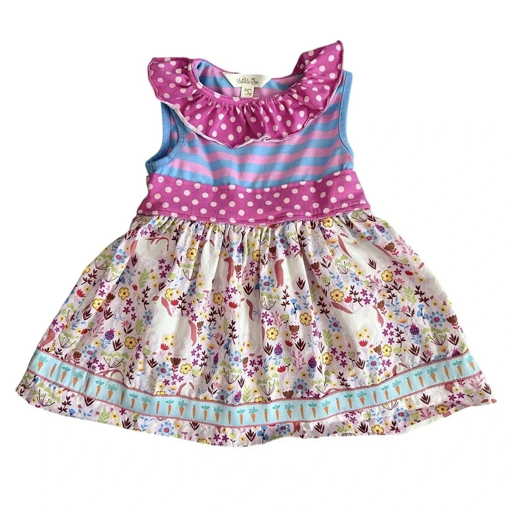 Matilda Jane Brilliant Daydream Lovely Unicorn Tunic Dress Size 2T Spring Easter
